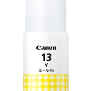 Tinta Canon GI 13 Amarillo 70 ml | Compatible con impresoras PIXMA G510 G610