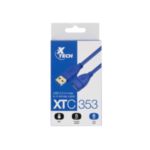Cable XTech USB 3.0 Extensión XTC353 | Conexión Rápida Transferencia de Datos