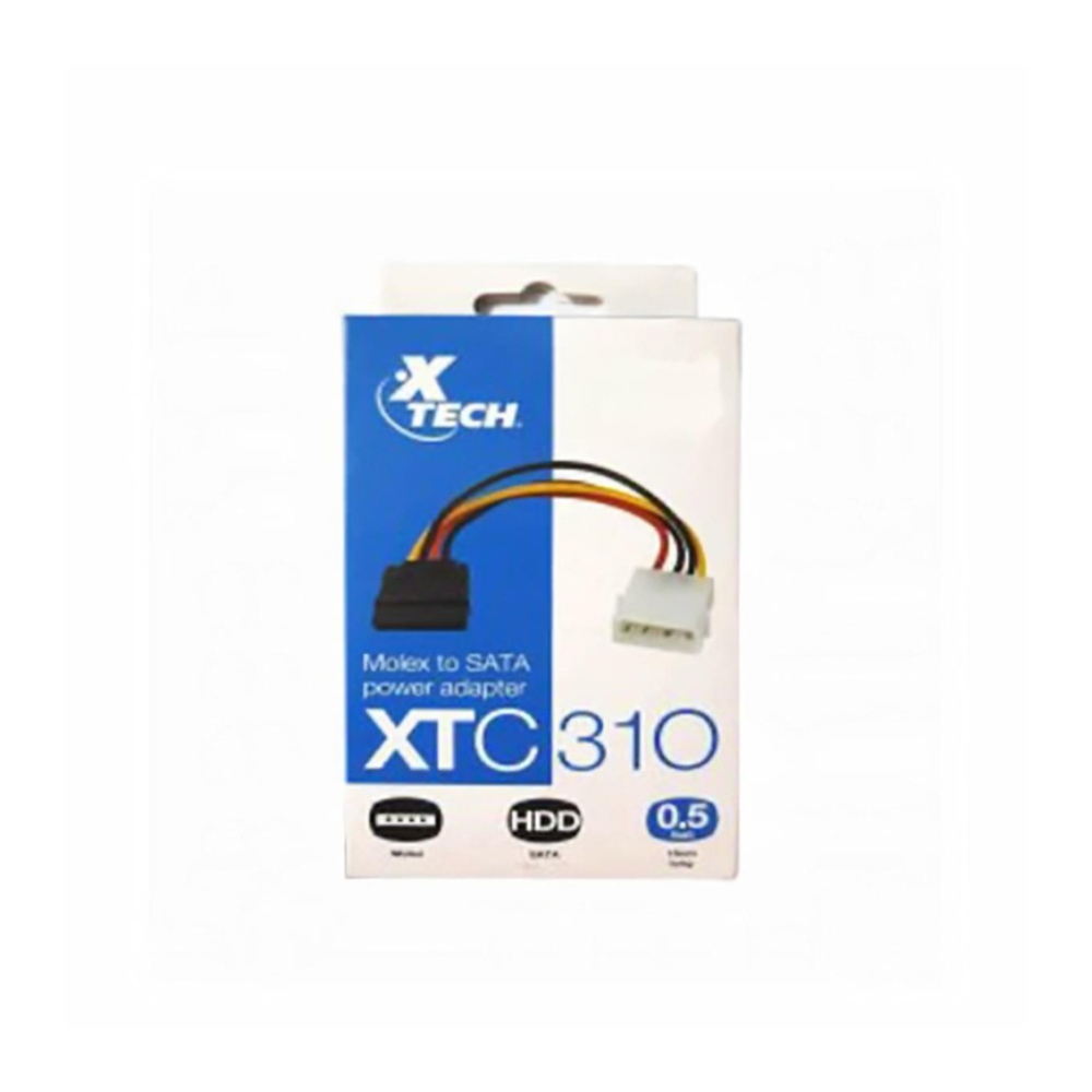 Cable Molex de Poder IDE SATA XTC310 | Conexión Segura Transferencia de Energía